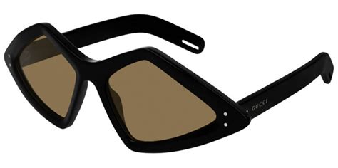 gucci - gg0496s women sunglasses - black & brown|Gucci gradient pilot sunglasses.